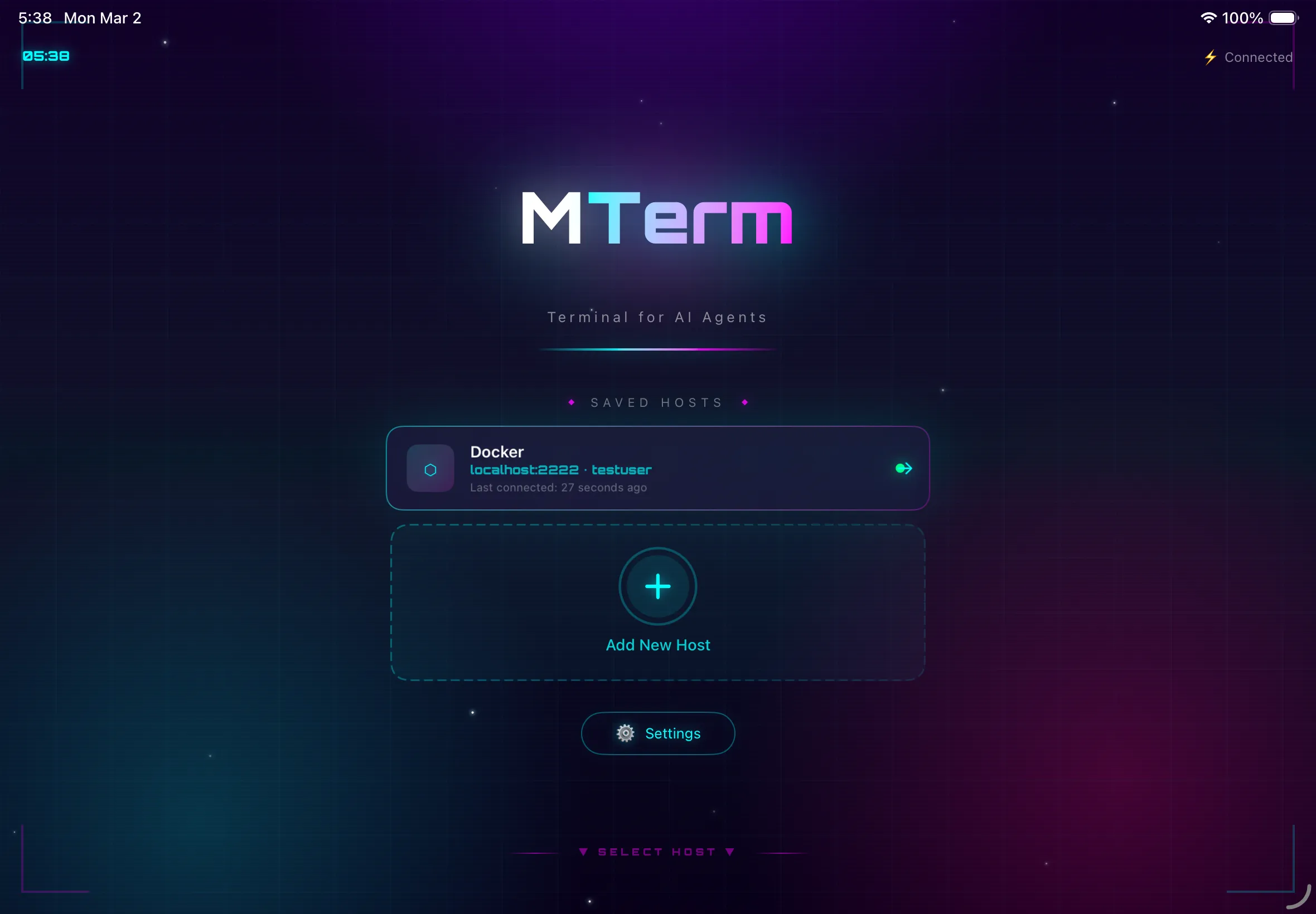 ターミナル画面